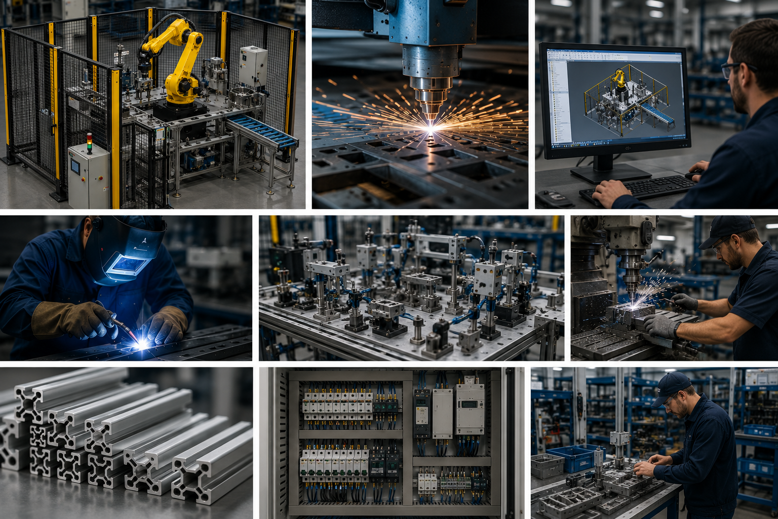 Electrotech job photos — electrical, mechanical, and automation work on site